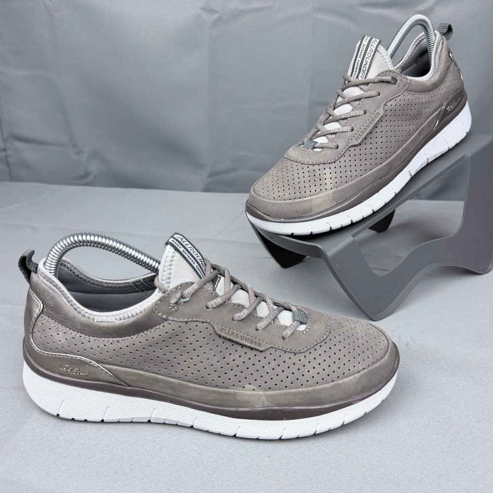 Allrounder by Mephisto 6422 EM Grey Leather Walking Sneakers Womens 7.5 US 5 EUR